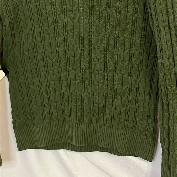 St. John's Bay Crew Neck, Cable Knit, Long Sleeve, Pullover Sweater in XLP/16P - Picture 12 of 13